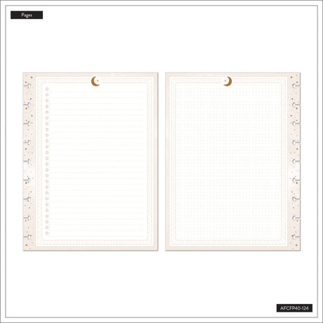 Happy Planner Sophisticated Stargazer Classic Fill Paper - Dot Grid + Checklist