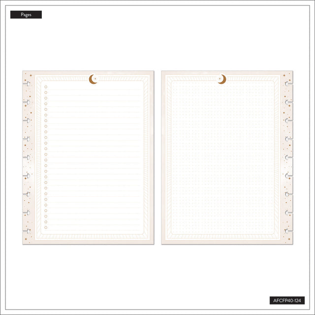 Happy Planner Sophisticated Stargazer Classic Fill Paper - Dot Grid + Checklist