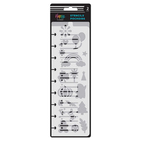 Happy Planner Seasonal Snap-In Stencil Bookmark Pack front packaging