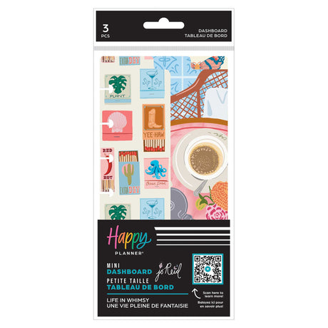 Happy Planner Life In Whimsy Mini Dashboard Pack front packaging