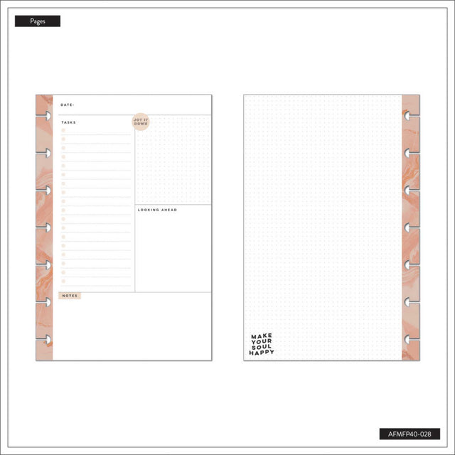 Happy Planner Taming The Wild MINI Fill Paper - Checklist + Dot Grid