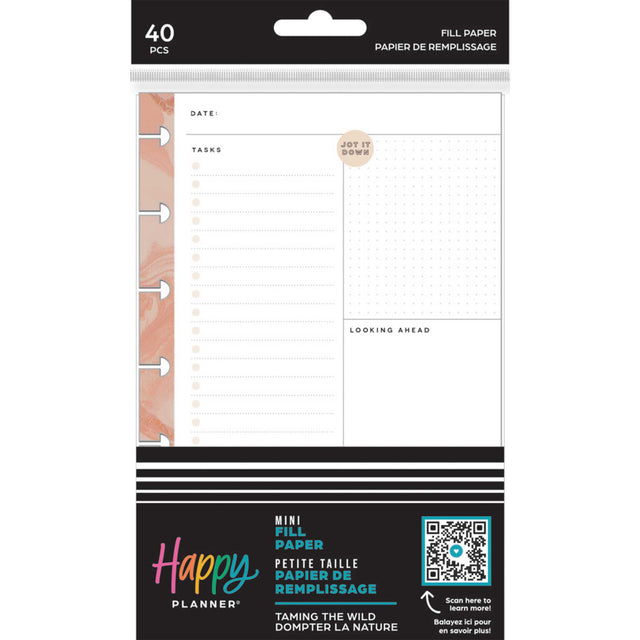 Happy Planner Taming The Wild MINI Fill Paper