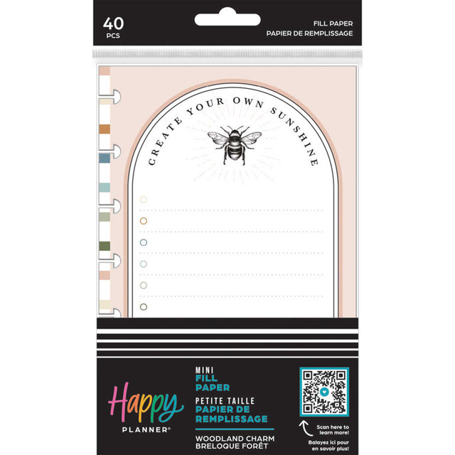 Happy Planner Woodland Charm MINI Fill Paper