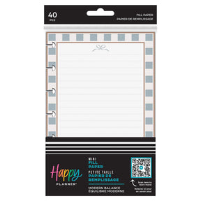 Happy Planner Modern Balance Mini dotted-lined filler paper