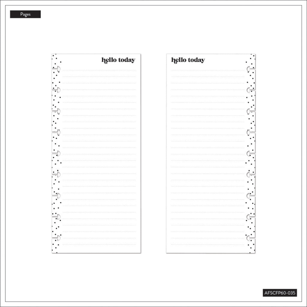 Happy Planner Everyday Simple Essentials Skinny Classic Fill Paper - Lined