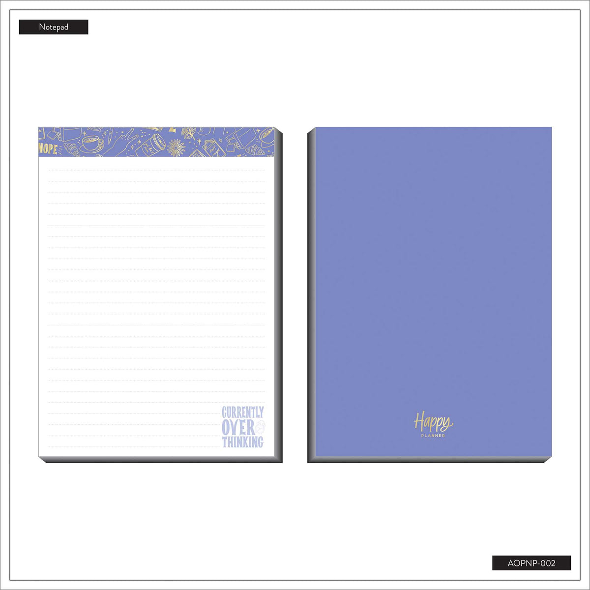Happy Planner Pajama Plans notepad for notes and lists