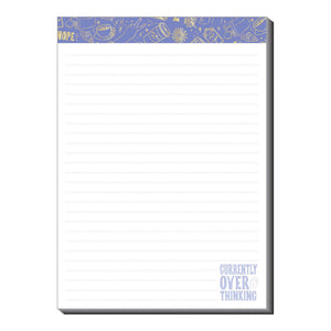 Pajama Plans notepad with 52 dotted-lined sheets