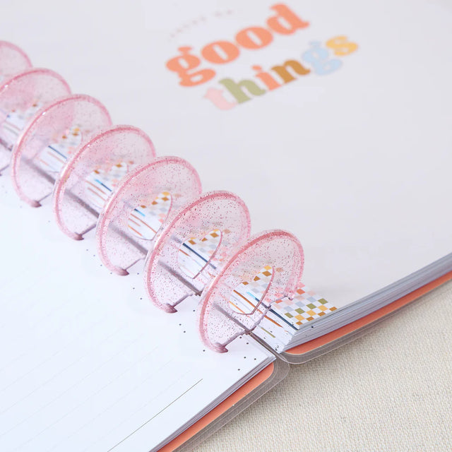 Happy Planner Translucent Pink Glitter Expander Discs
