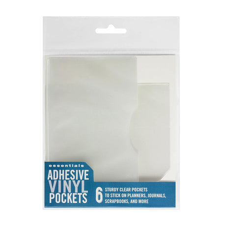 Adhesive Vinyl Pockets - 6 Pack