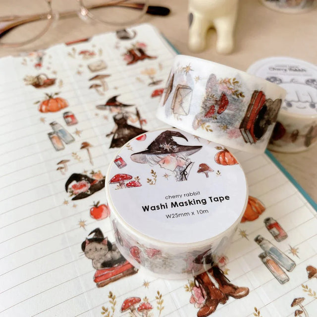 Autumns Witch Washi Tape by Cherry Rabbit