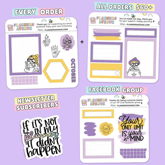 Free Planner Stickers with every order