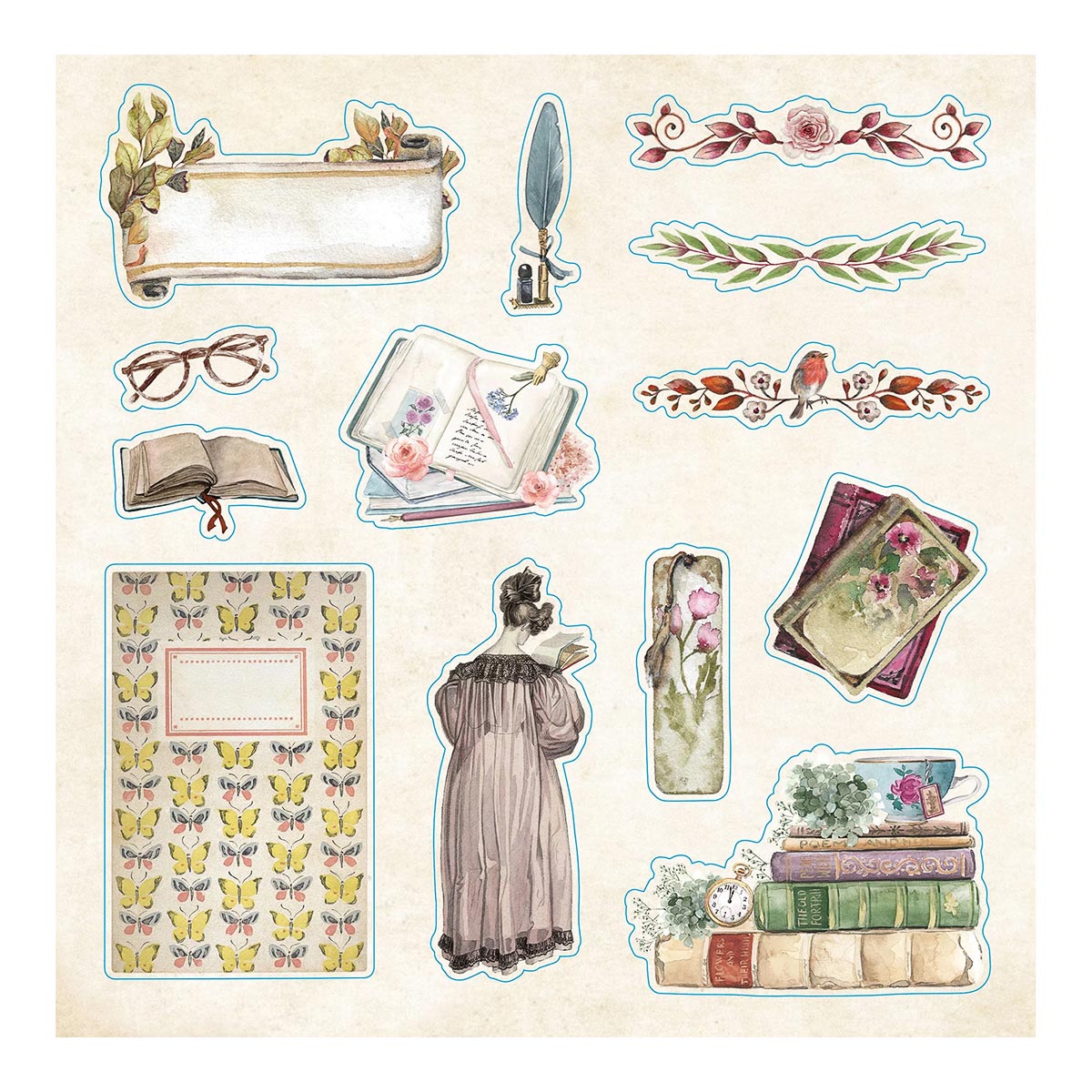 Bibliophilia Ephemera Sticker Book