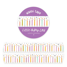 Birthday Candles Washi Tape by Little Lefty Lou