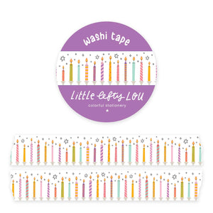 Birthday Candles Washi Tape by Little Lefty Lou