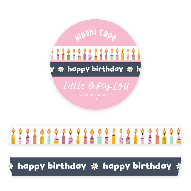 Birthday Slim Washi Tape Set by Little Lefty Lou