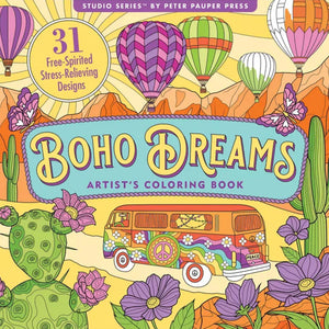 Boho Dreams Adult Colouring Book
