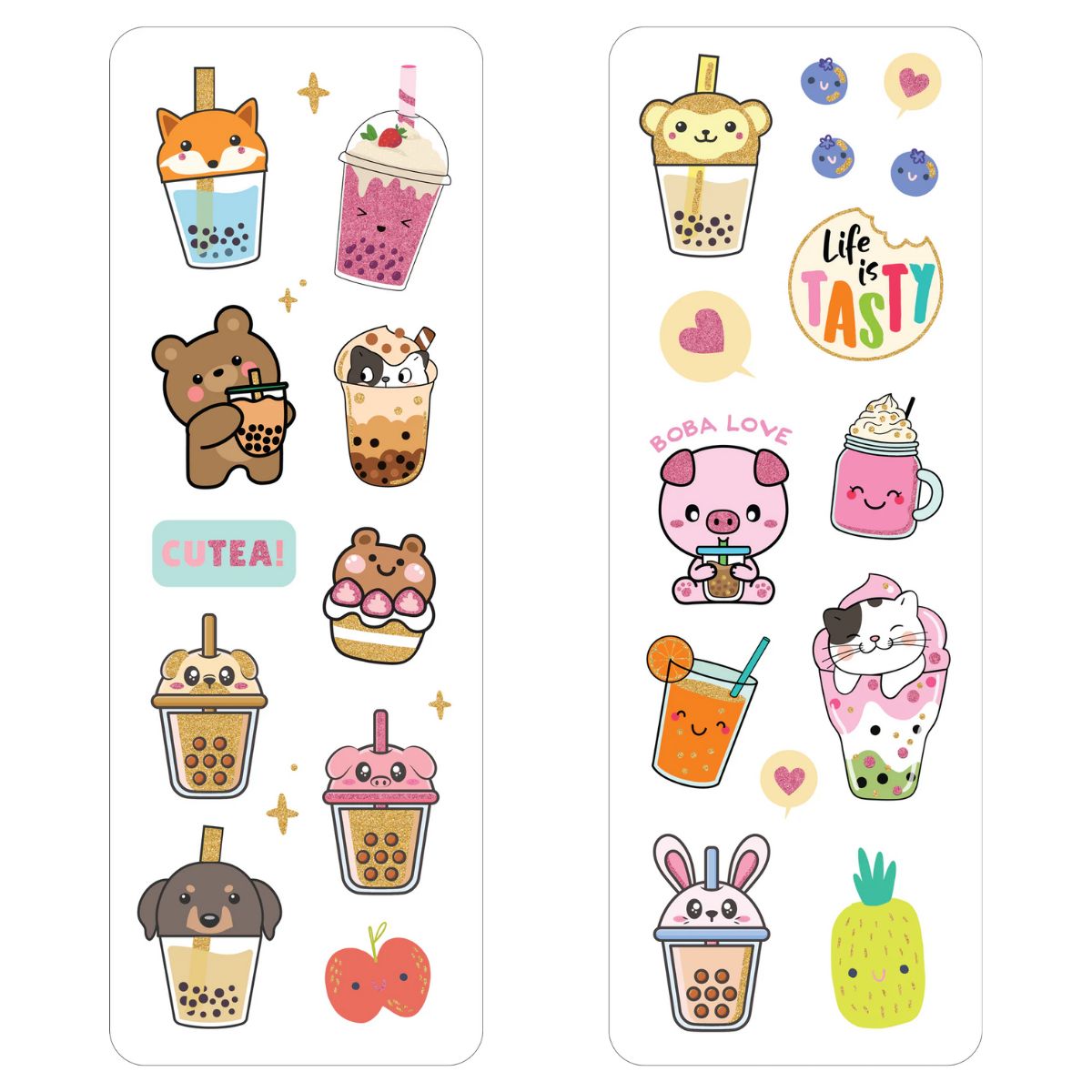 Bubble Tea Sticker Sheet Set