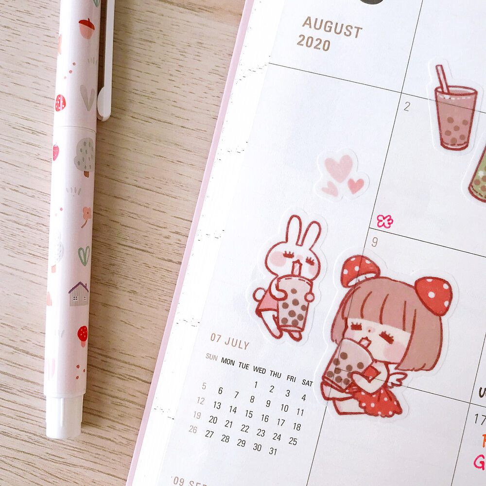 Bubble Tea Washi Stickers by Cherry Rabbit