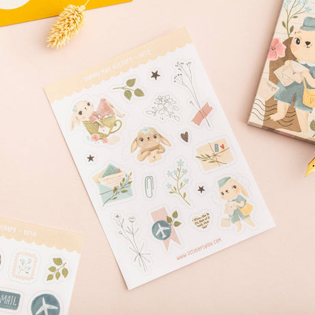 Bunny Mail Stickers by Little Lefty Lou