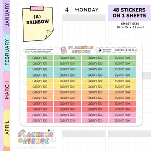 Custom Header Planner Stickers