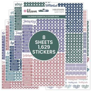 Date Day Months Stickers - Bloom Daily Planners