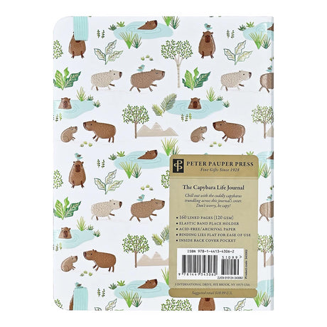 Capybara Life Journal Notebook - Lined