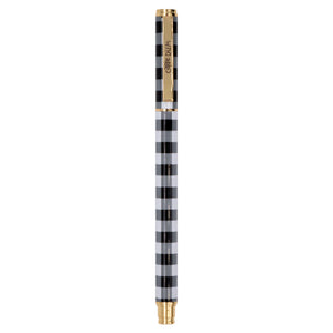 Carpe Diem Buffalo Check Metal Gel Pen