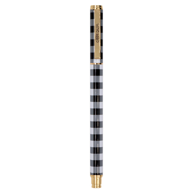 Carpe Diem Buffalo Check Metal Gel Pen