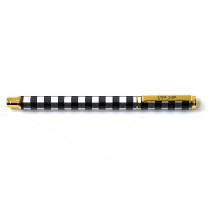 Carpe Diem Buffalo Check Metal Gel Pen