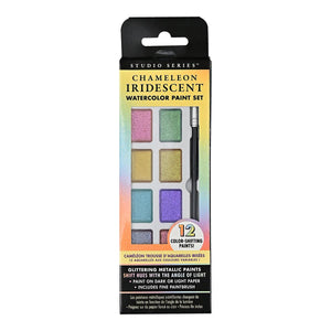 Chameleon Iridescent Watercolor Paint Set - 12 Colours