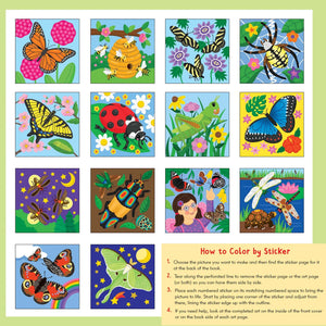 Colour-By-Sticker Butterflies & Bugs