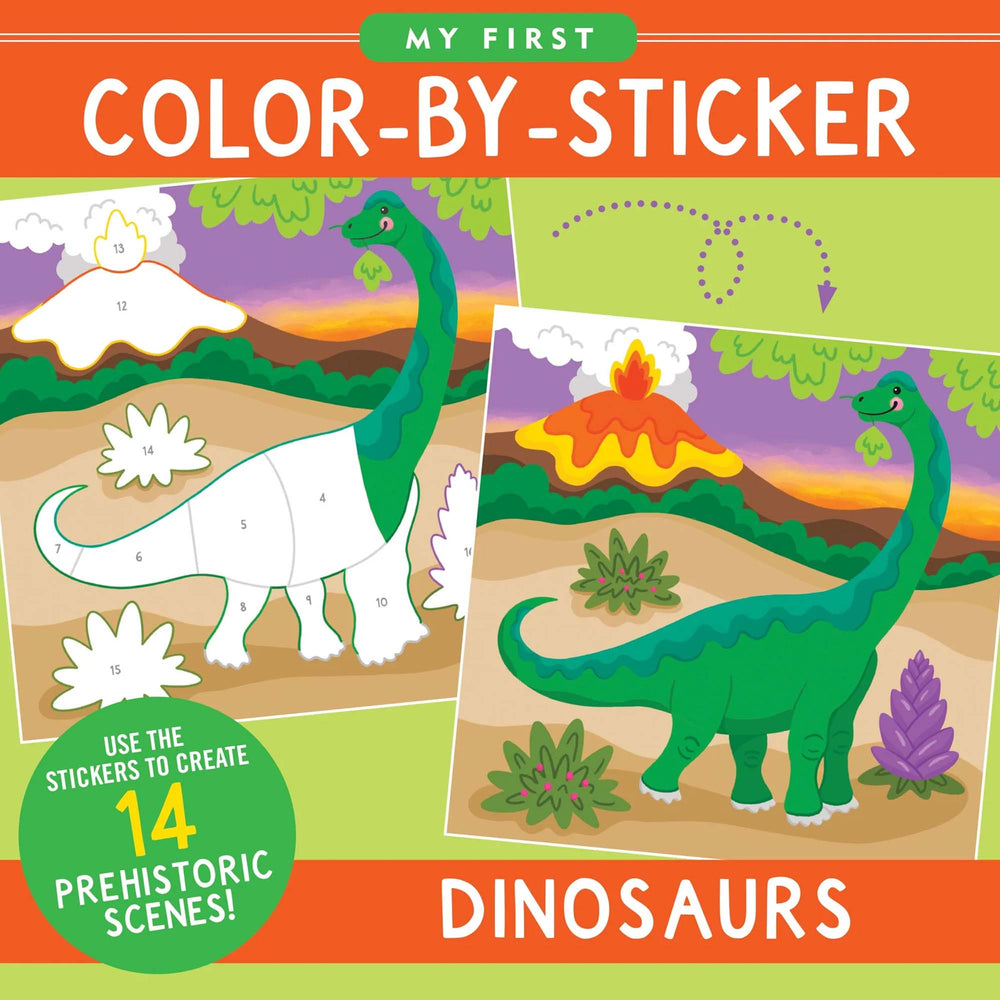 Colour-by-Sticker Dinosaurs