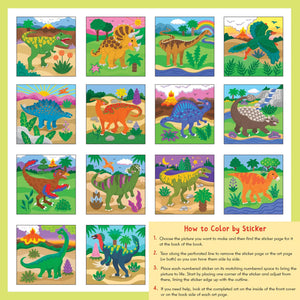 Colour-by-Sticker Dinosaurs