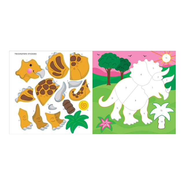 Colour-by-Sticker Dinosaurs