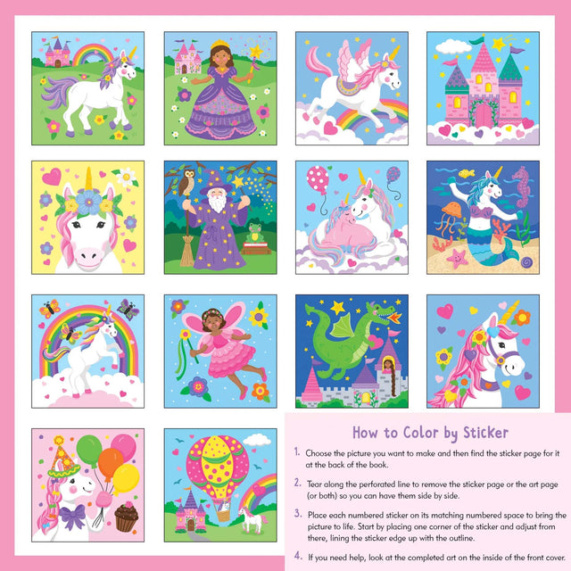 Colour-by-Sticker Unicorns & More