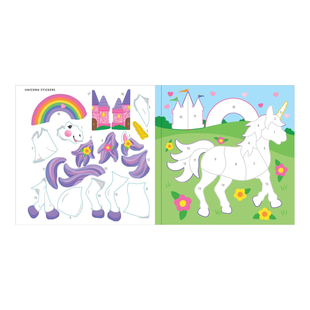 Colour-by-Sticker Unicorns & More