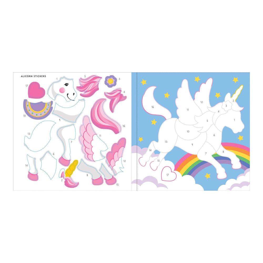 Colour-by-Sticker Unicorns & More