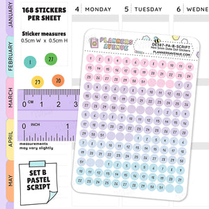Mini Date Dot Stickers