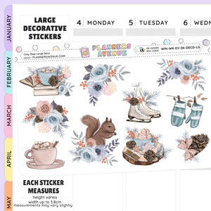 Cozy Days Deluxe Decorative Planner Sticker