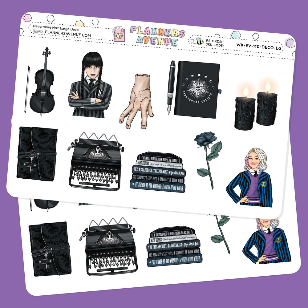 Nevermore Deluxe Decorative Planner Sticker