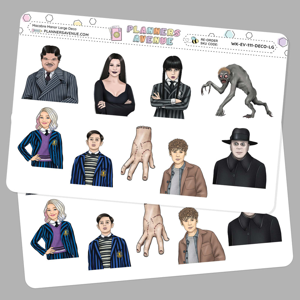 Macabre Manor Deluxe Decorative Planner Sticker