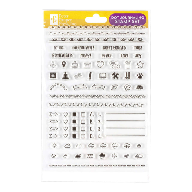 Dot Journaling Clear Stamp Set