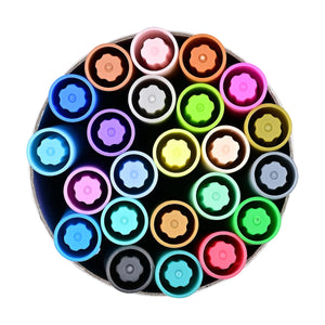 Dual-Tip Pastel Markers 