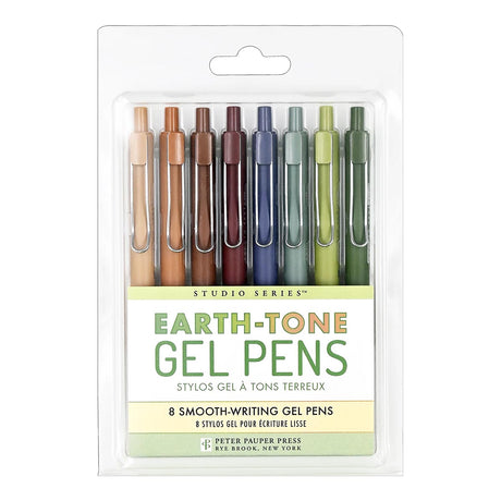 Earth-Tone Retractable Gel Pens