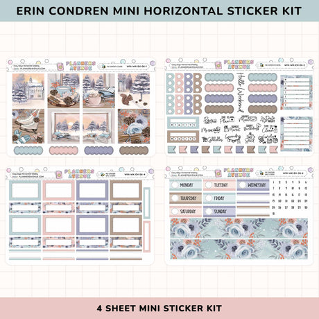 Cozy Days Horizontal Weekly Mini Sticker Kit