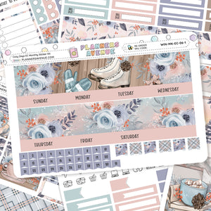 Cozy Days Erin Condren Monthly Sticker Foiled Kit (HOLO SILVER FOIL)