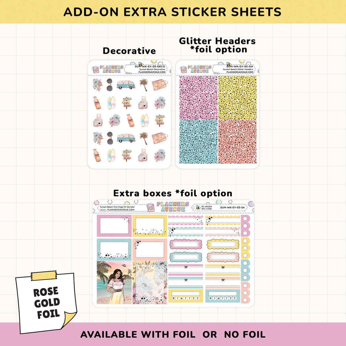 Planner Stickers Kit Add-ons Subscription