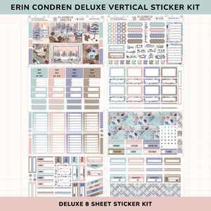 Cozy Days Vertical Weekly Sticker Foiled Kit (HOLO SILVER FOIL)