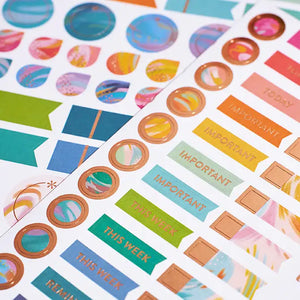 Erin Condren A5 EttaVee Inspire Assorted Sticker Pack