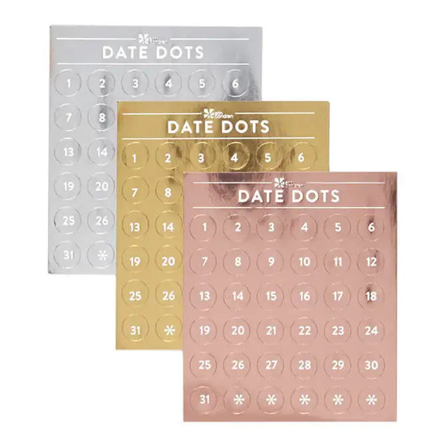 Erin Condren Metallic Date Dots